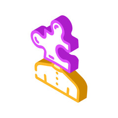 diagram money isometric icon vector. diagram money sign. isolated symbol illustration