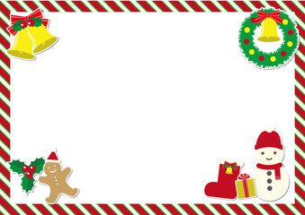 クリスマスのカードフレーム