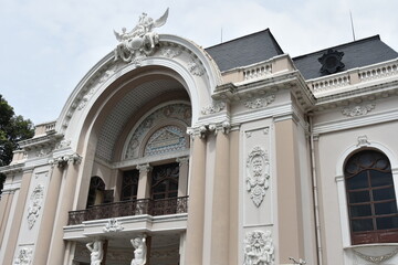 Saigon Opera House Facade, Low Angle, Slight Side View
