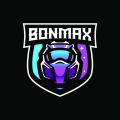 Gas mask esport logo design
