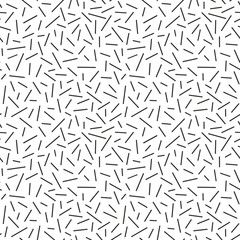 Abstract line vector background. Seamless repeat pattern of crossed random lines in black and white. Fun graphic geometric resource element.
