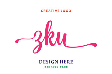 ZKU lettering logo is simple, easy to understand and authoritative