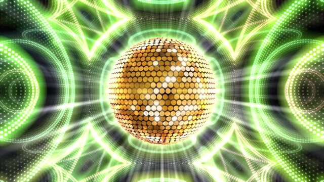 Mirror Ball Disco Lights Club Dance Party Glitter Background.
