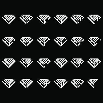 HMA to HMZ letter logo creative design, Multiple triple letter logo design