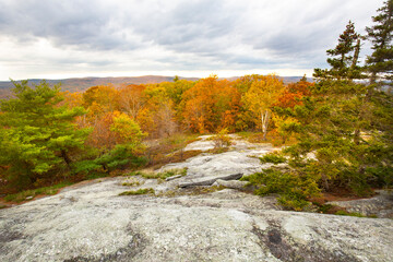 View from the summit of Bog Mountain in autumn.