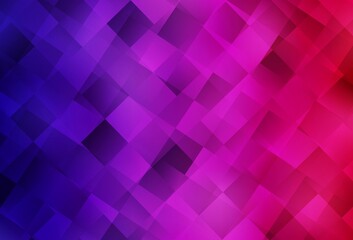 Dark Purple, Pink vector background with rectangles.