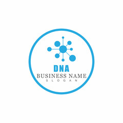 DNA gene Logo Template vector symbol illustration