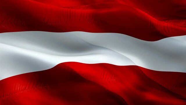 Latvian flag. 3d Latvia sign waving video. Flag of Latvia holiday seamless loop animation. Latvian flag silk HD resolution Background. Latvia flag Closeup 1080p HD video for Independence Day,Victory d