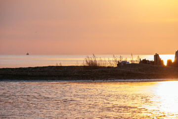Obraz premium sunset on the beach