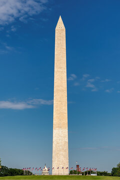 Washington Monument in a clear blue sky, Washington DC, USA