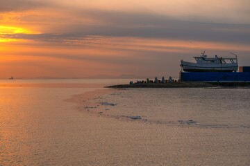 Obraz premium sunset on the sea