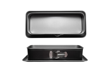 Springform baking cake form removable side, isolated