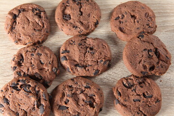 chocolate chip cookies on a plate