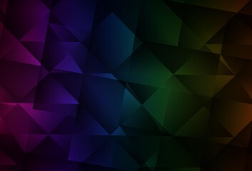 Obraz premium Dark Multicolor vector abstract mosaic pattern.