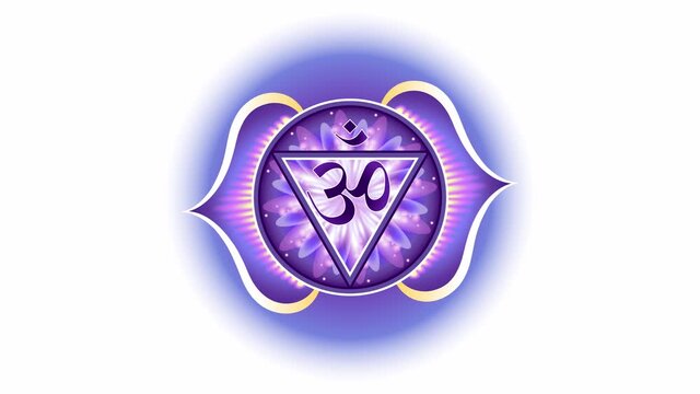 Ajna-Chakra
Symbolic animation of the rotational movement of the human energy center - the crown chakra of AJNA.
The video is looped and contains the alpha channel.