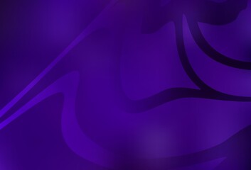 Dark Purple vector glossy abstract backdrop.