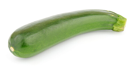 Fresh zucchini on white background