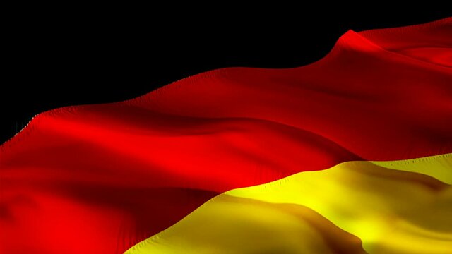 German flag. 3d Germany sign waving video. Flag of Germany holiday seamless loop animation. German flag silk HD resolution Background. Germany flag Closeup 1080p HD video for Independence Day,Victory 