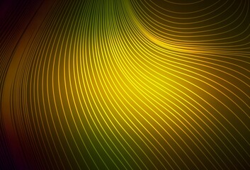 Dark Green, Yellow vector pattern with sharp lines.