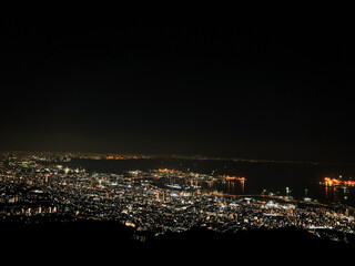 2020年3月18日に撮影した日本三大夜景の一つ摩耶山の夜景です