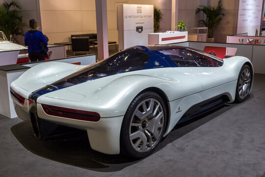 Geneva, Switzerland, March 06, 2018: Modern new car an motorshow in Geneva Motor Show, in Switzerland