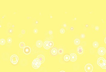 Light Orange vector texture with disks.