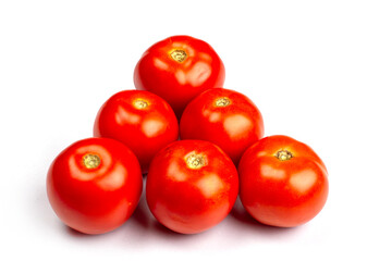 tomatoes isolated on white background