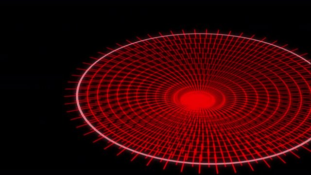 3D Spider Web Motion Graphics Red VJ Loop Animation Background 