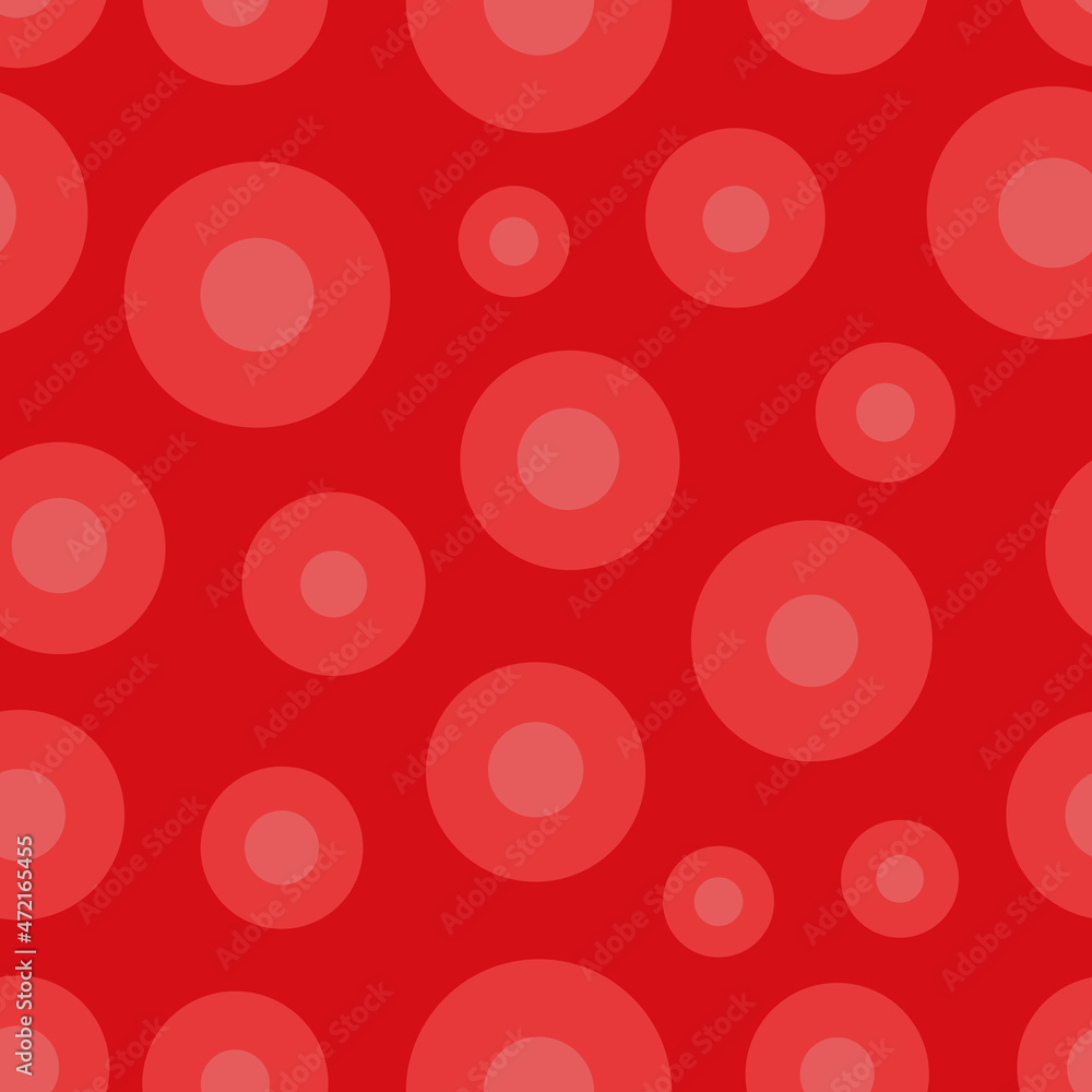 Poster red dots vector seamless repeat pattern print background