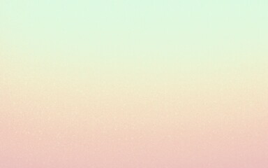 Pink, yellow and green grainy gradient. Warm soft pastel background for beauty banner or poster. Subtle light sky texture with stipple effect.