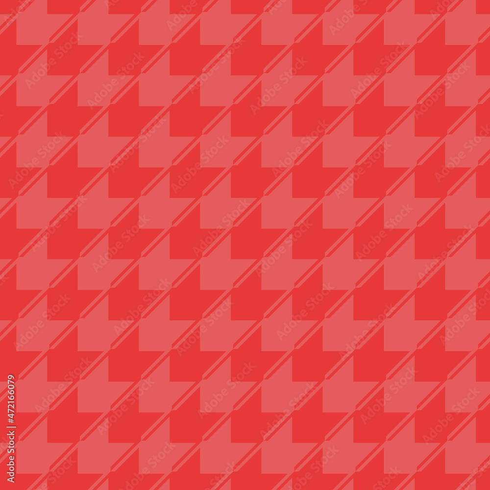 Poster red en pink houndstooth pattern seamless repeat pattern print background