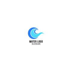 Fototapeta premium Water logo design for your business