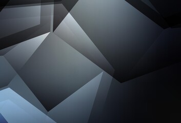 Light Gray vector triangle mosaic texture.