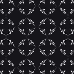 Elegant dark ornament pattern background