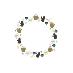 겨울 따뜻한 음료 프레임