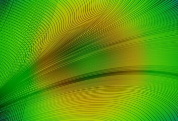 Light Green, Yellow vector backdrop with wry lines.