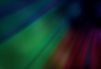 Dark Green vector blurred shine abstract texture.