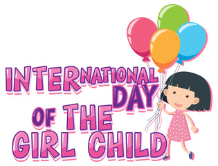 International day of girl child poster design