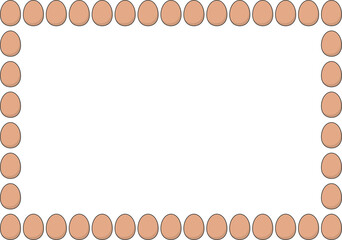 たまごのフレーム素材