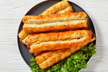 Rollini with feta, spinach, chicken meat filling