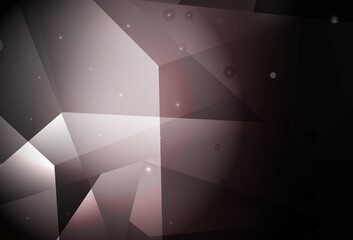 Dark Pink vector texture with triangular style.