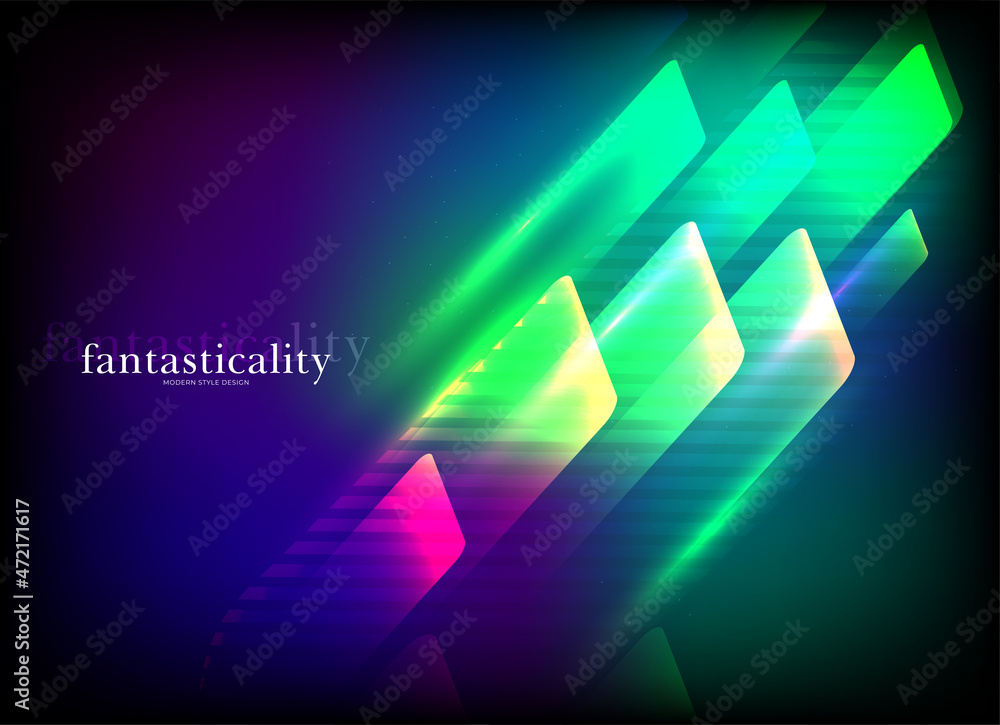 Aufkleber flat vector. minimal geometric background. dynamic shapes composition. eps10 vector.