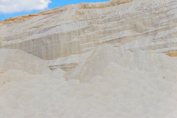 View of the white sand hills