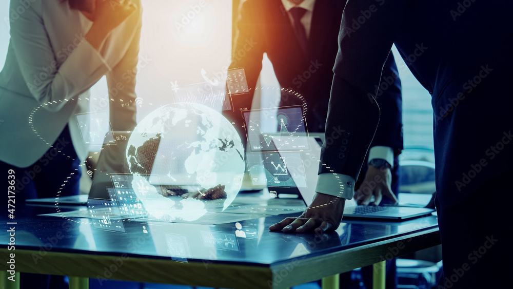 Aufkleber global communication network concept. digital transformation. dx.