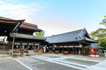 Naklejka premium 秋の吉備津神社 岡山県岡山市 Kibitsu Shrine in Autumn. Okayama-ken Okayama-city