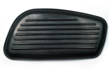Rubber lining on the tank of the motorcycle. An object on a white background.