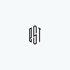 Abstract initial monogram letter alphabet logo design