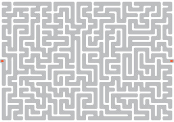 Grey Maze Texture Background Isolated Horizontal Format