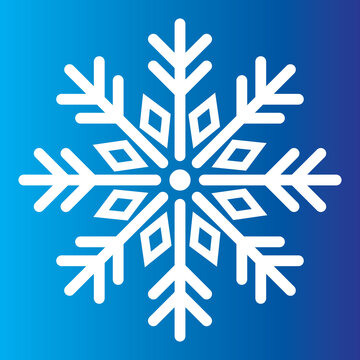 snowflake on blue background