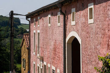 old brick building in Torgny-Belgium